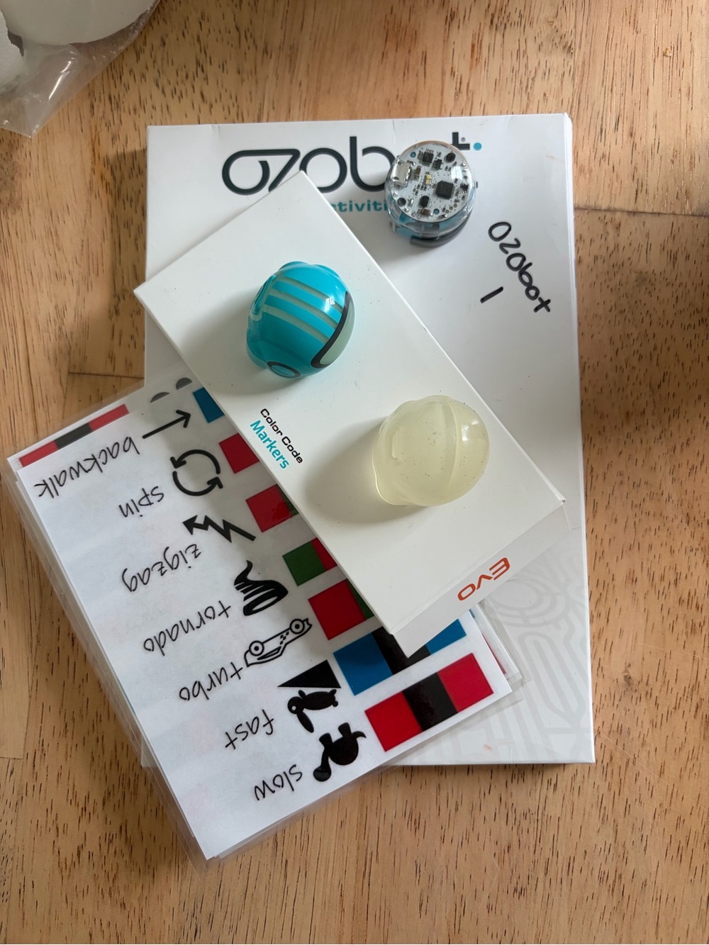 Evo Coding Robot Starter Set - Blue and Clear